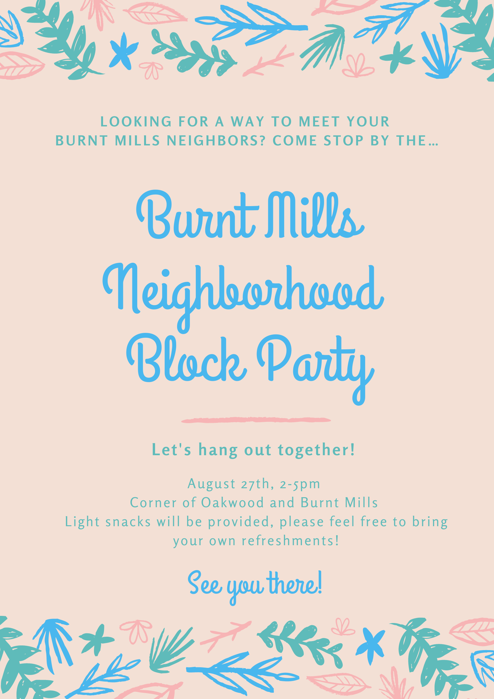 Burnt Mills Neighborhood Block Party